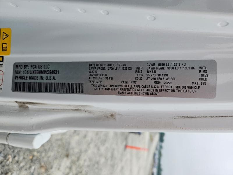 2021 JEEP WRANGLER UNLIMITED SAHARA 14