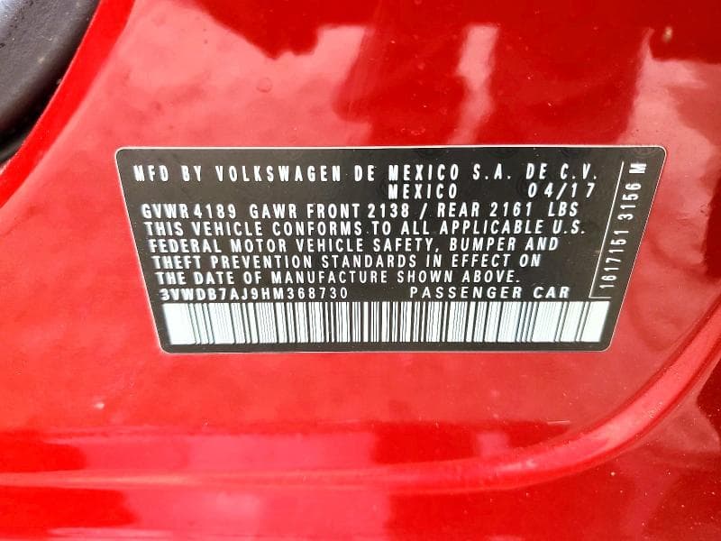 2017 VOLKSWAGEN JETTA SE 13