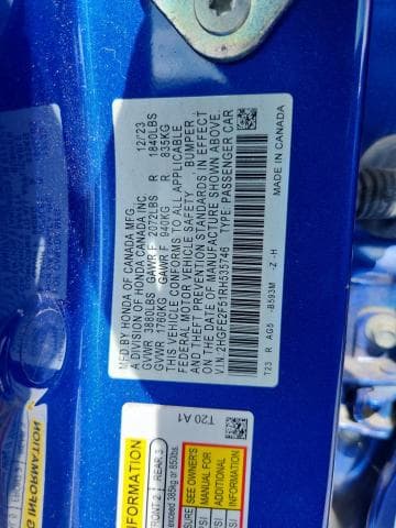 2024 HONDA CIVIC SPORT 10
