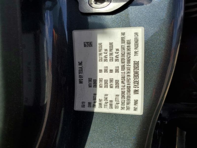 2019 TESLA MODEL 3 12