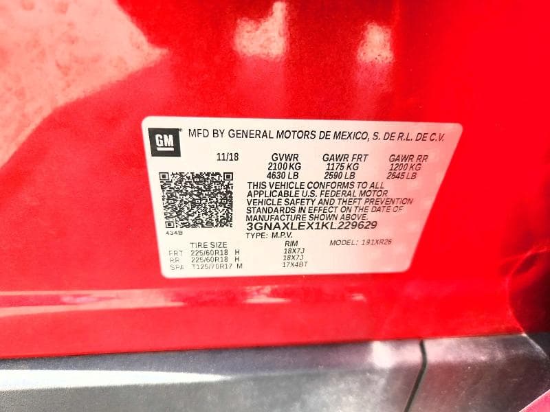 2019 CHEVROLET EQUINOX LT 13