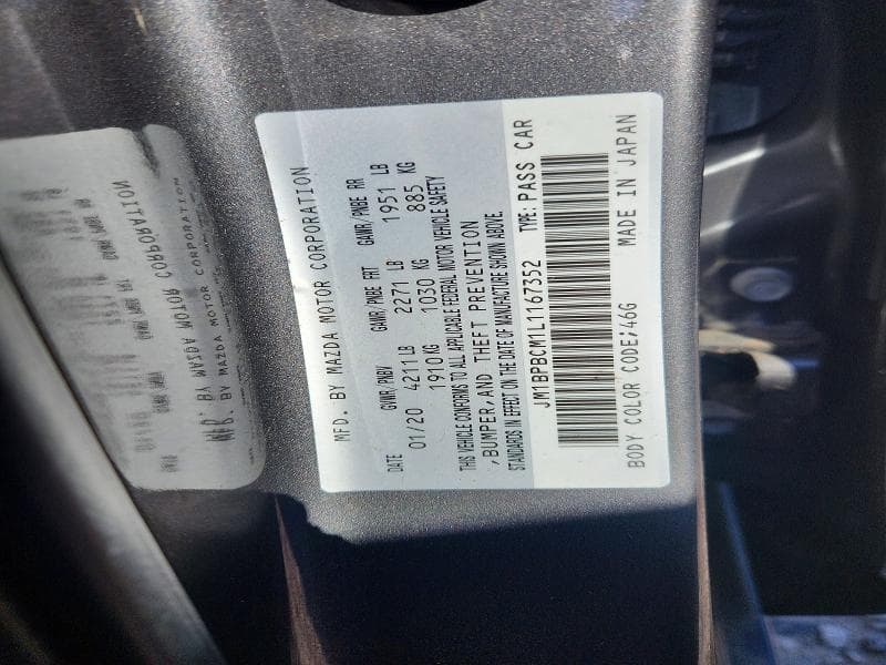 2020 MAZDA 3 SELECT 12