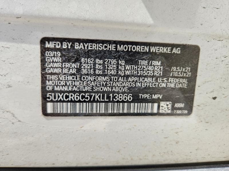 2019 BMW X5 XDRIVE40I 13