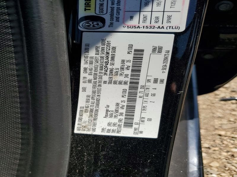 2019 FORD FIESTA SE 12