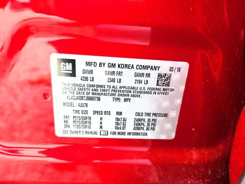 2018 BUICK ENCORE PREFERRED 13