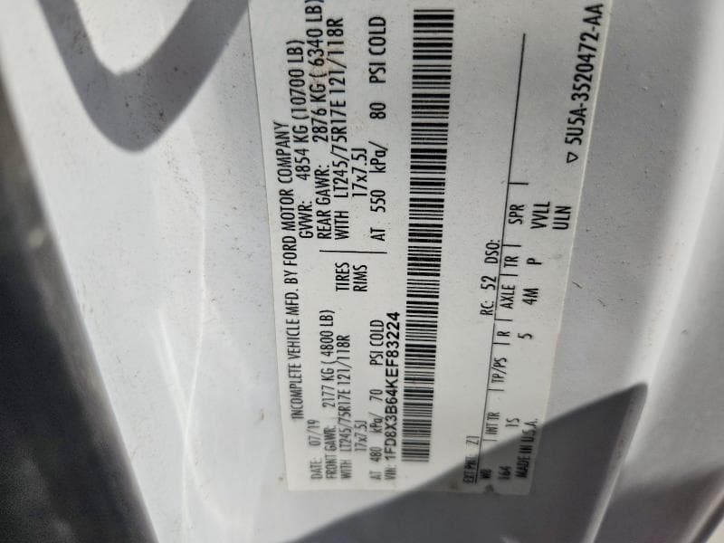 2019 FORD F350 SUPER DUTY 13