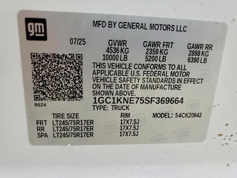 2025 CHEVROLET SILVERADO K2500 HEAVY DUTY LT 12
