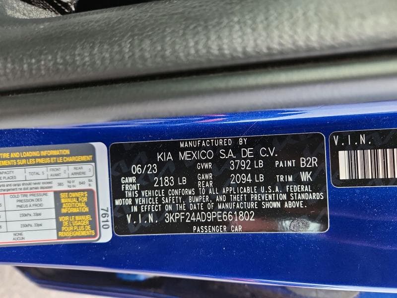 2023 KIA FORTE LXS 12