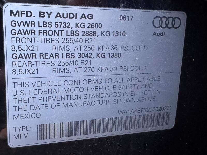 2018 AUDI SQ5 PREMIUM PLUS 10