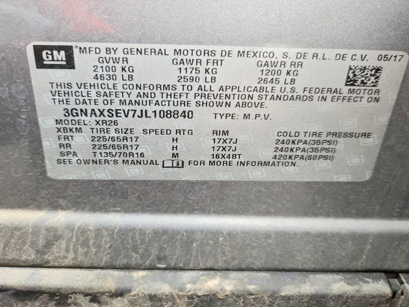 2018 CHEVROLET EQUINOX LT 13
