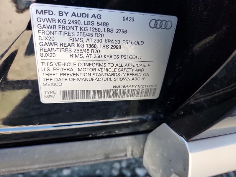 2023 AUDI Q5 SPORTBACK PRESTIGE 45 12