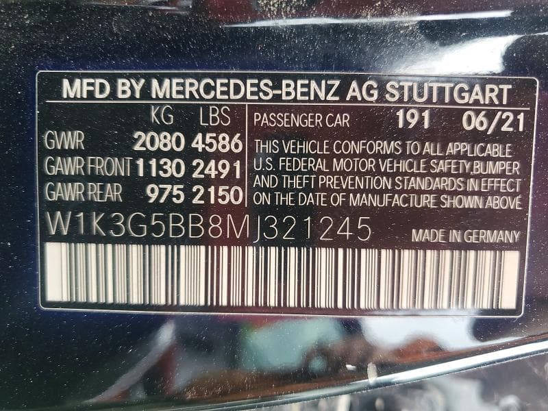 2021 MERCEDES-BENZ A 35 AMG 12
