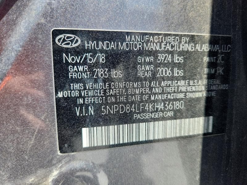 2019 HYUNDAI ELANTRA VALUE EDITION 12