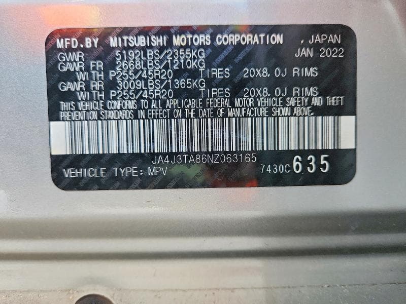 2022 MITSUBISHI OUTLANDER ES 14