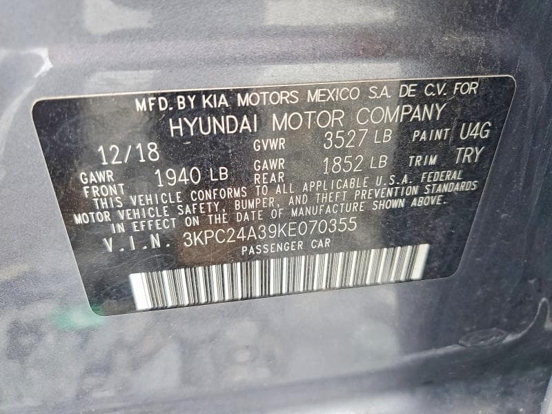 2019 HYUNDAI ACCENT SE 12