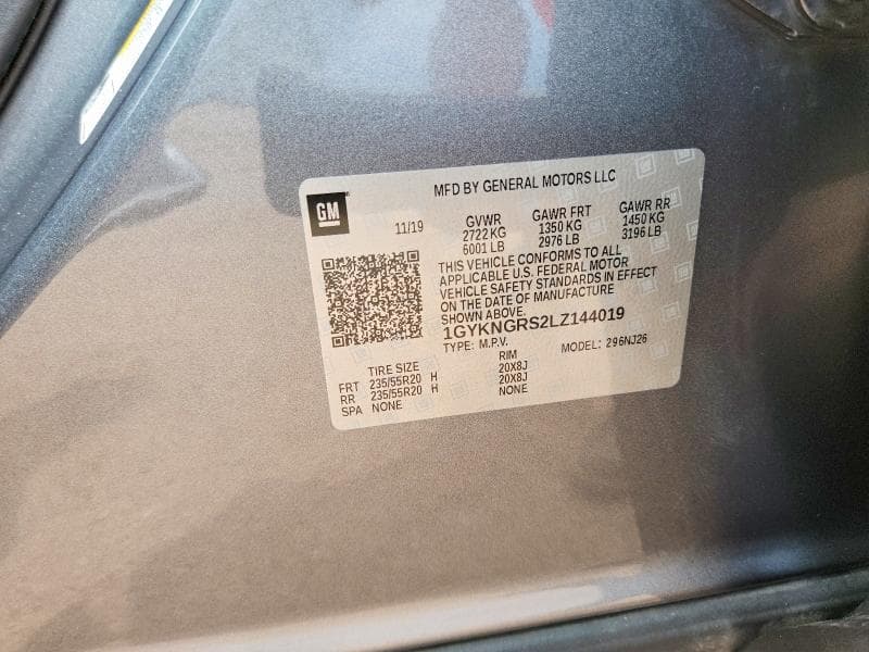 2020 CADILLAC XT5 SPORT 12