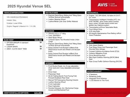 2025 HYUNDAI VENUE SEL 12