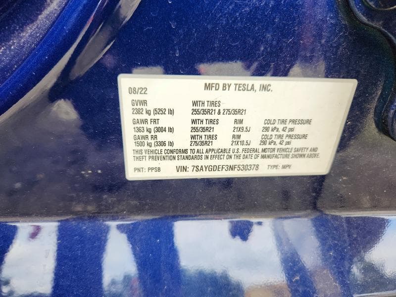 2022 TESLA MODEL Y 12