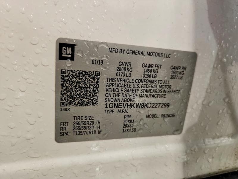 2019 CHEVROLET TRAVERSE LT 13