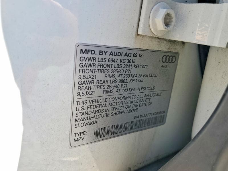 2019 AUDI Q7 PRESTIGE 13