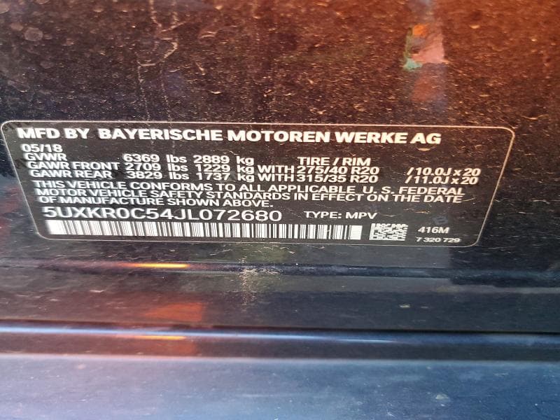 2018 BMW X5 XDRIVE35I 14