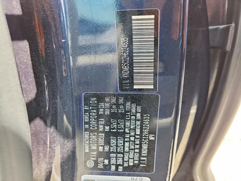 2017 KIA SEDONA LX 13