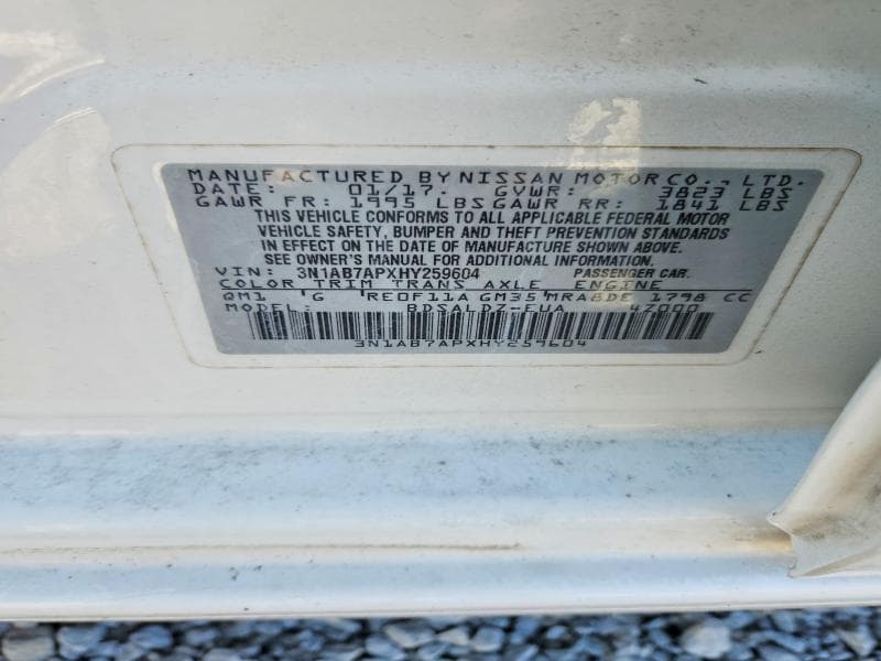 2017 NISSAN SENTRA SV 13