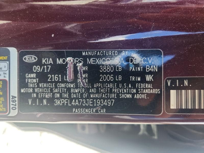 2018 KIA FORTE LX 12