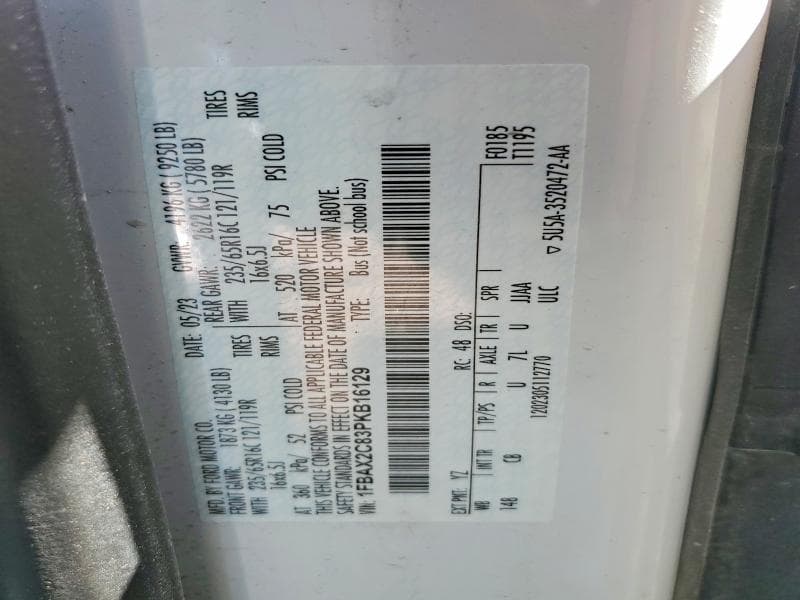 2023 FORD TRANSIT T-350 13