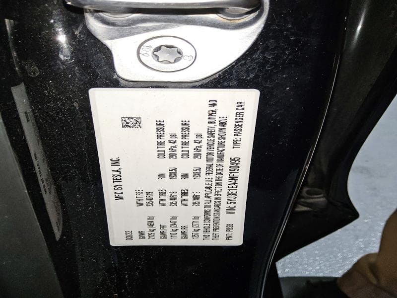 2022 TESLA MODEL 3 12