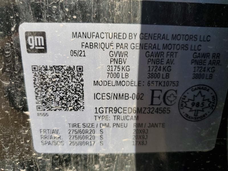 2021 GMC SIERRA K1500 ELEVATION 12