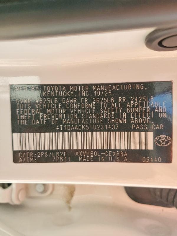 2026 TOYOTA CAMRY XSE 12