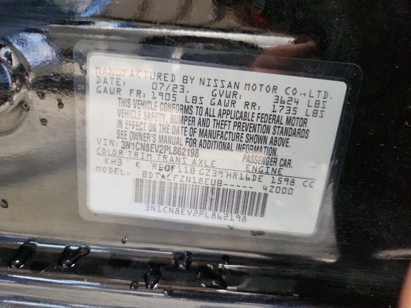 2023 NISSAN VERSA SV 12