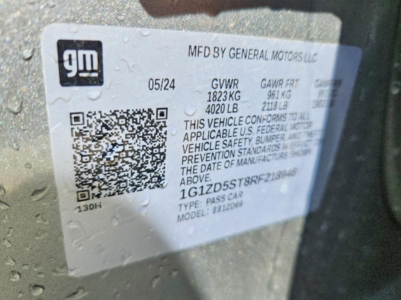 2024 CHEVROLET MALIBU LT 12
