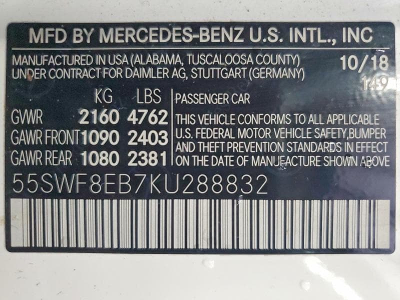 2019 MERCEDES-BENZ C 300 4MATIC 300 4MATIC 13