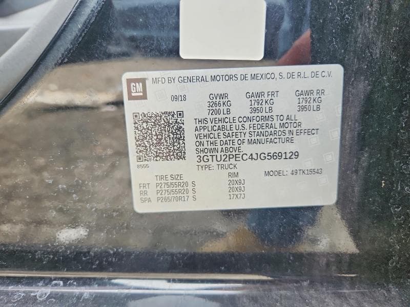 2018 GMC SIERRA K1500 DENALI 12