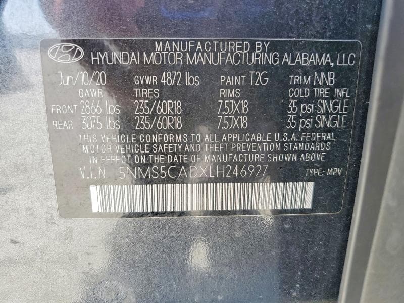 2020 HYUNDAI SANTA FE LIMITED 13