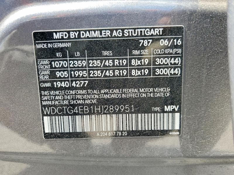 2017 MERCEDES-BENZ GLA 250 14