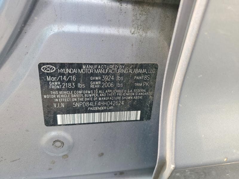 2017 HYUNDAI ELANTRA SE 12