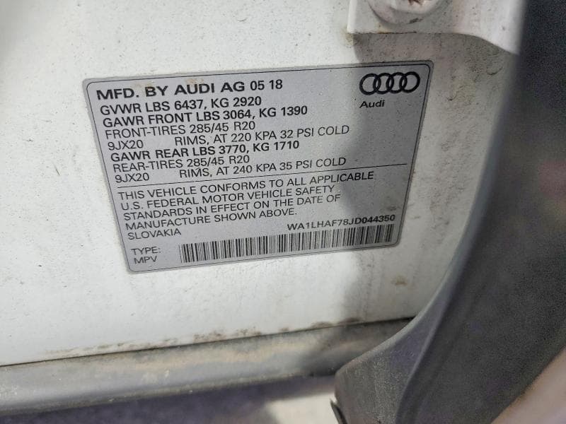 2018 AUDI Q7 PREMIUM PLUS 14