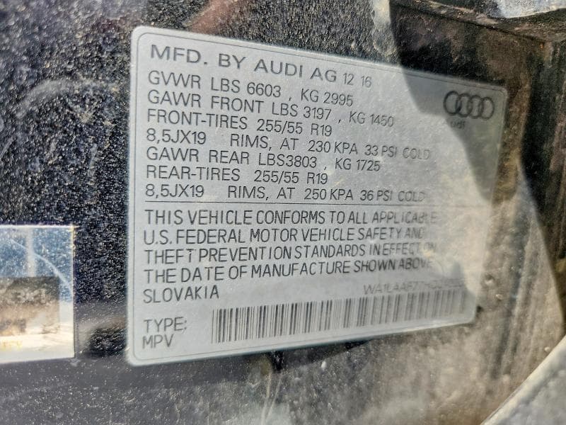 2017 AUDI Q7 PREMIUM PLUS 12