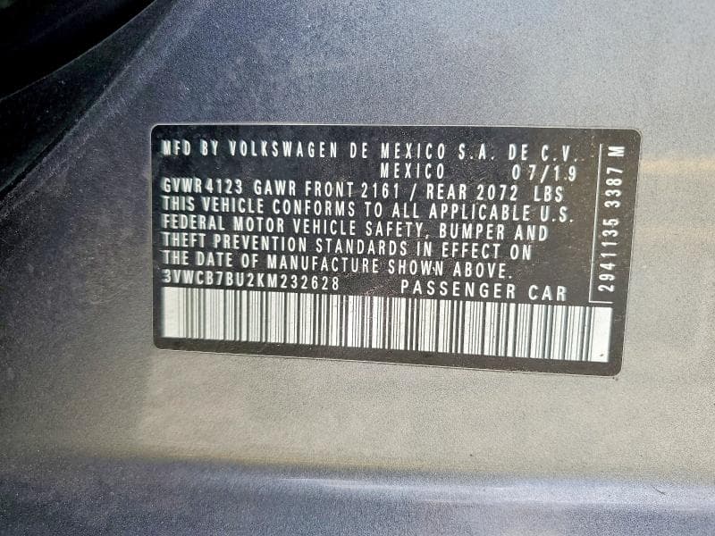 2019 VOLKSWAGEN JETTA S 13