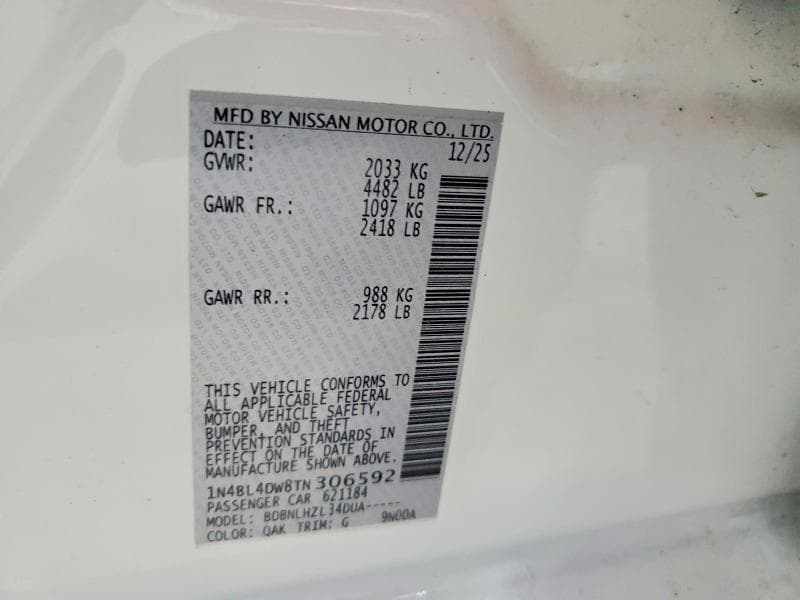 2026 NISSAN ALTIMA SV 12