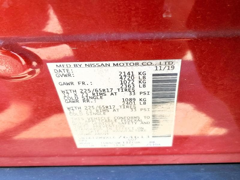 2020 NISSAN ROGUE SV 12