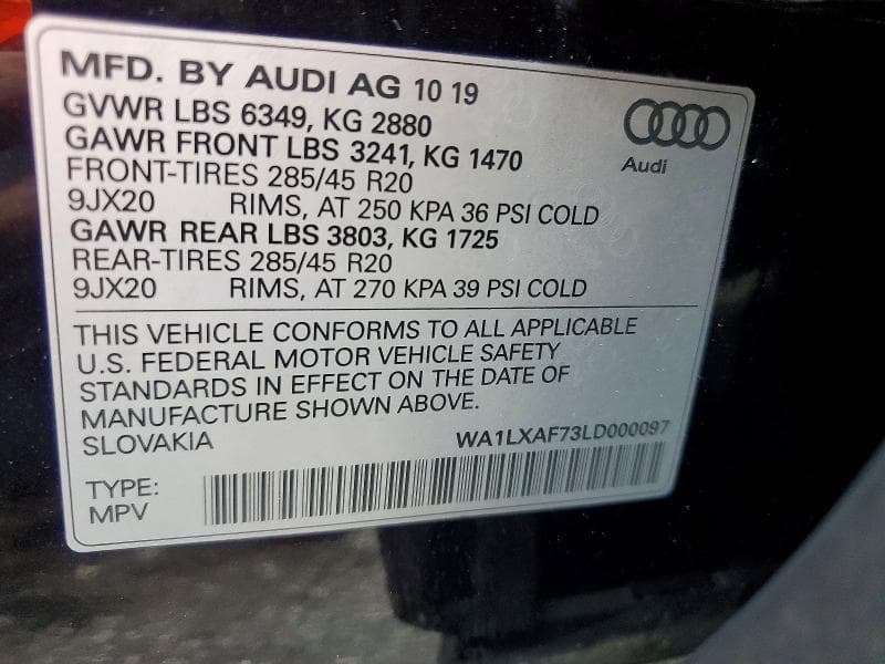 2020 AUDI Q7 PREMIUM PLUS 13