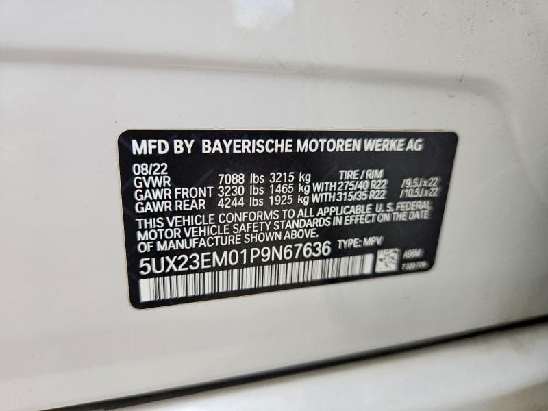2023 BMW X7 XDRIVE40I 13