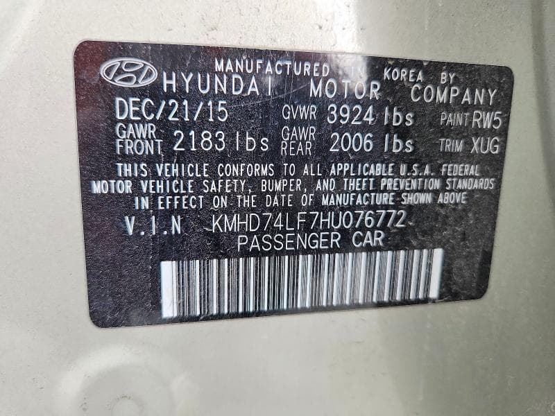 2017 HYUNDAI ELANTRA SE 12