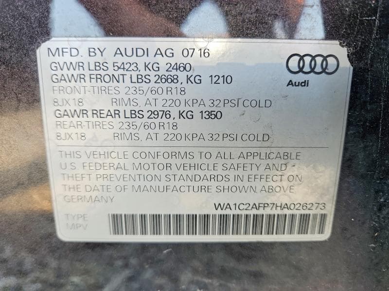 2017 AUDI Q5 PREMIUM 13
