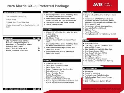 2025 MAZDA CX-90 PREFERRED 13