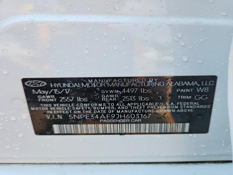 2018 HYUNDAI SONATA LIMITED 12